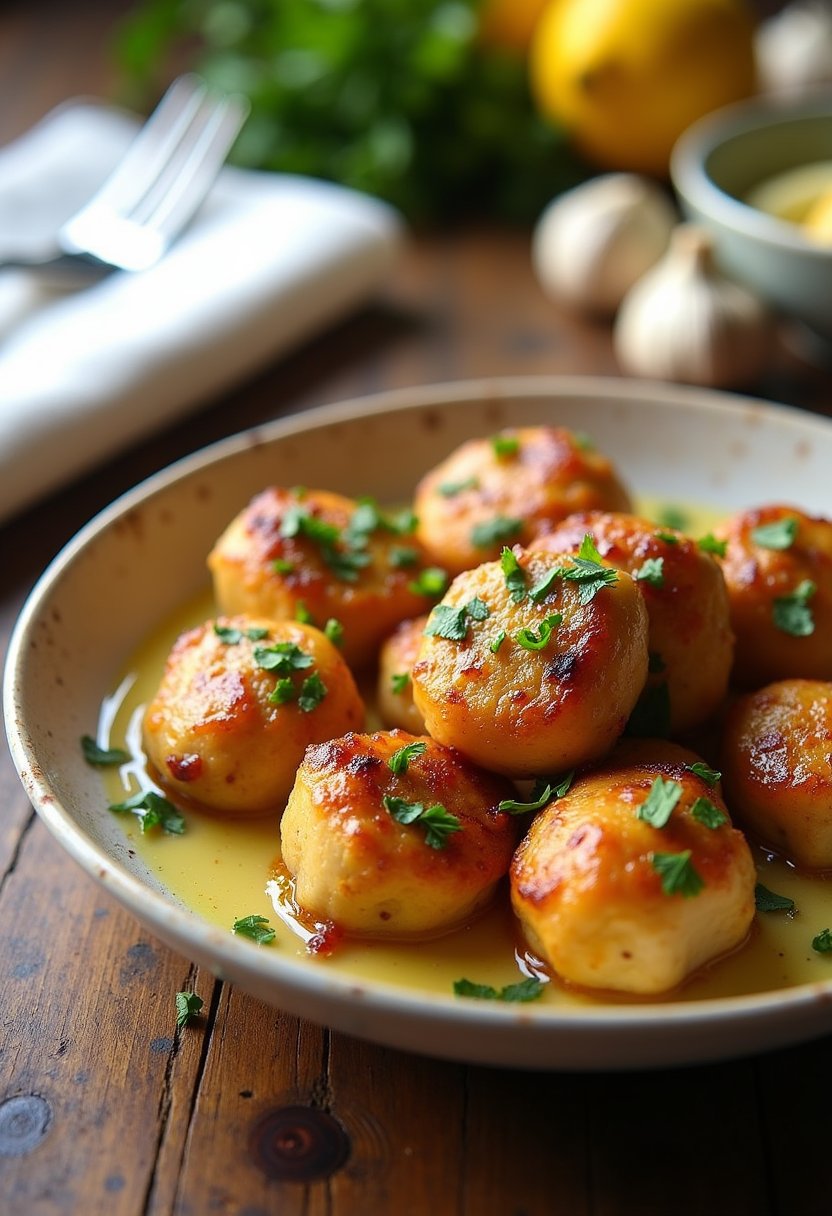 15-minute Garlic Butter Chicken Bites Recipe final dish