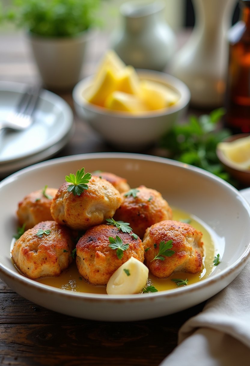 15-minute Garlic Butter Chicken Bites Recipe dish