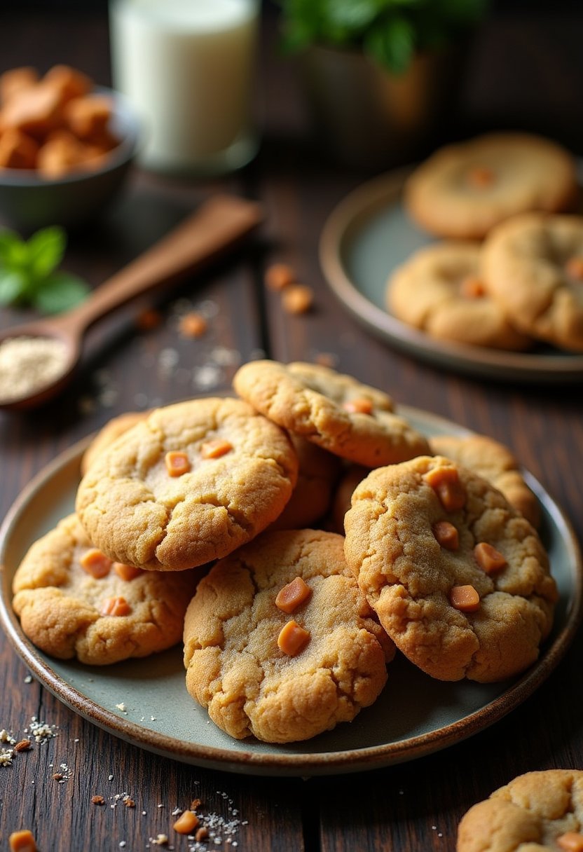 Brown Butter Toffee Cookies Recipe final dish