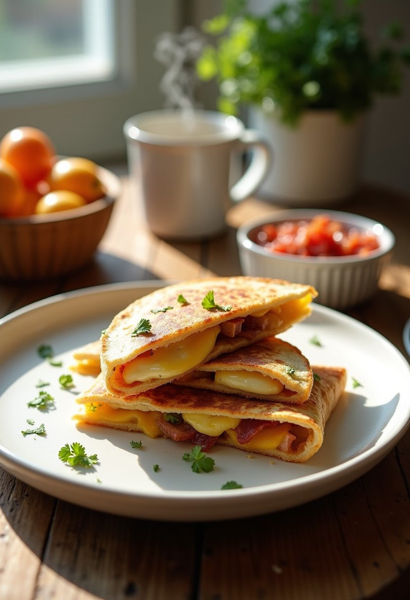 Breakfast Quesadillas Recipe dish