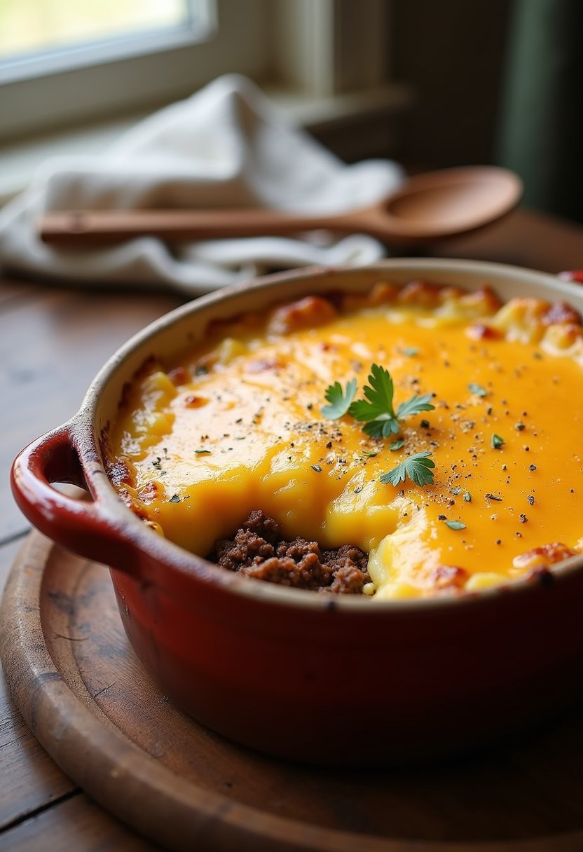 Hobo Casserole Ground Beef Recipe dish