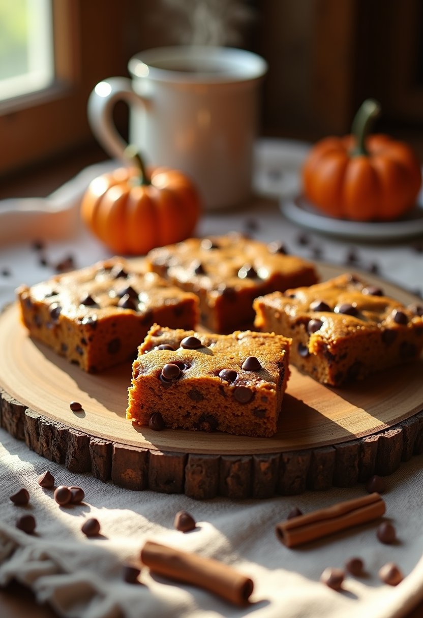 Pumpkin Chocolate Chip Bars Recipe