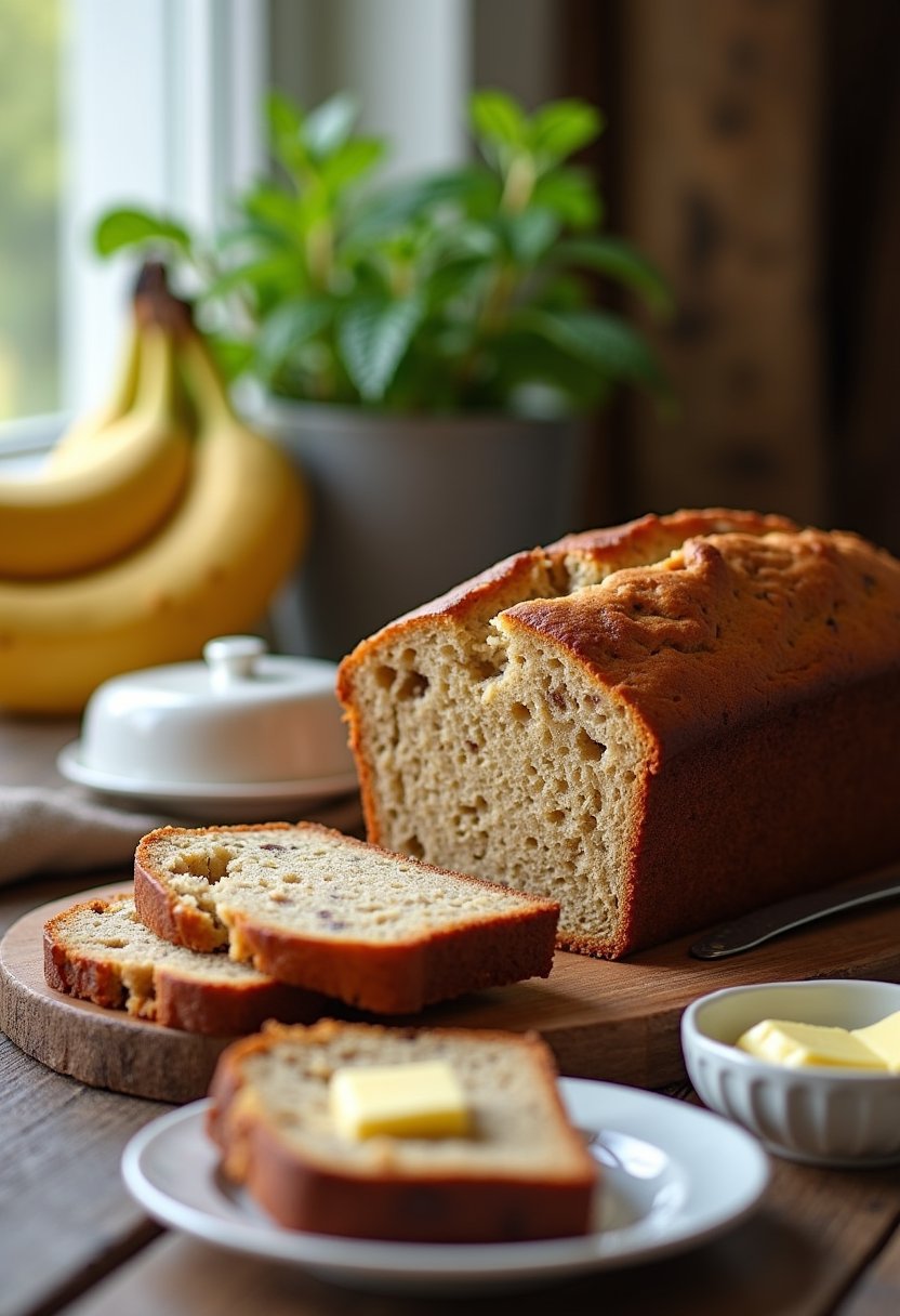 Homemade Banana Bread Recipe dish