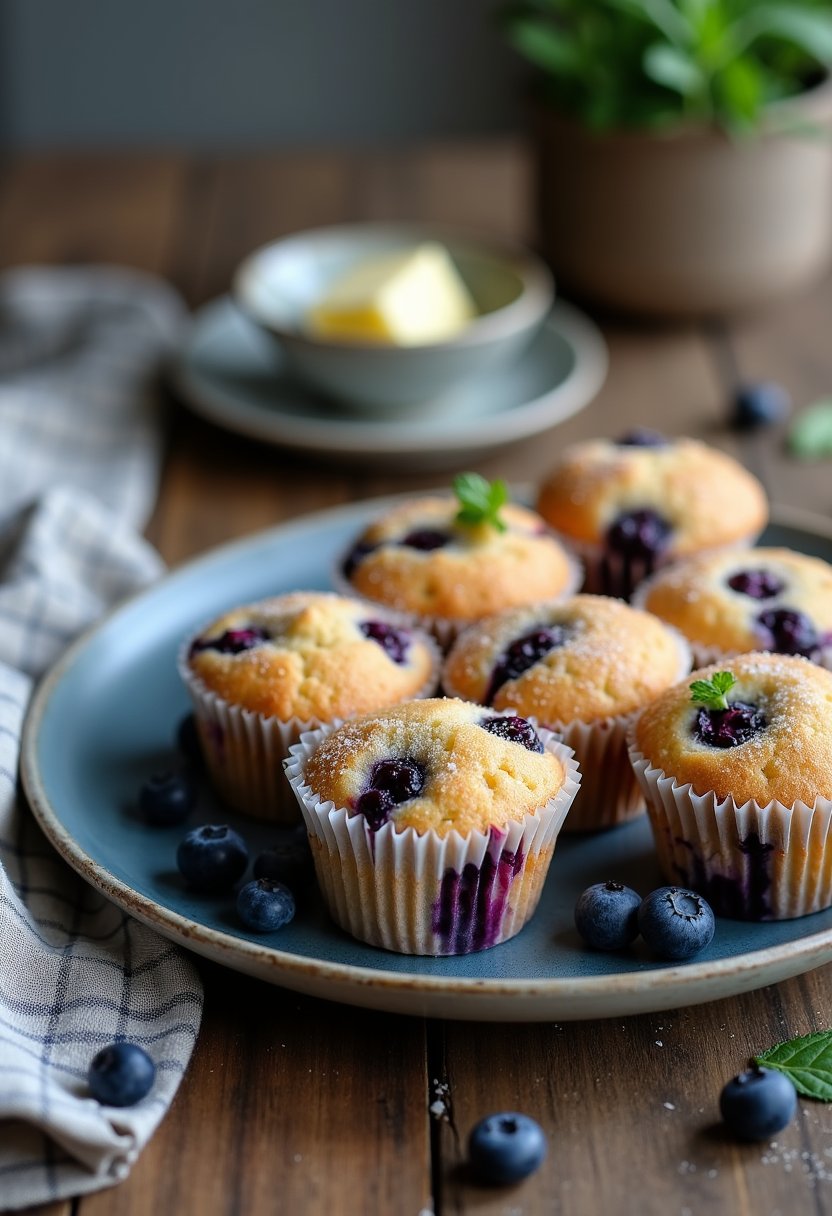 Blueberry Muffins Recipe final dish