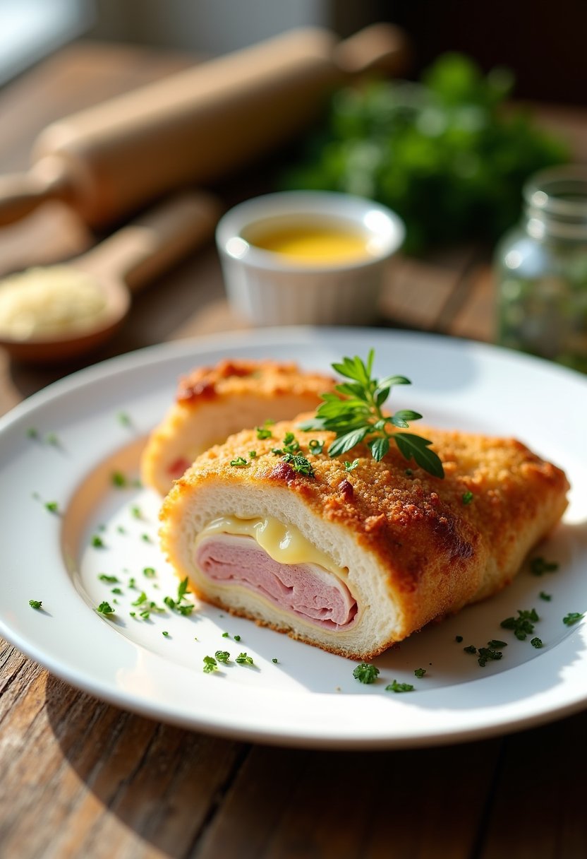 Ina Garten Chicken Cordon Bleu final dish