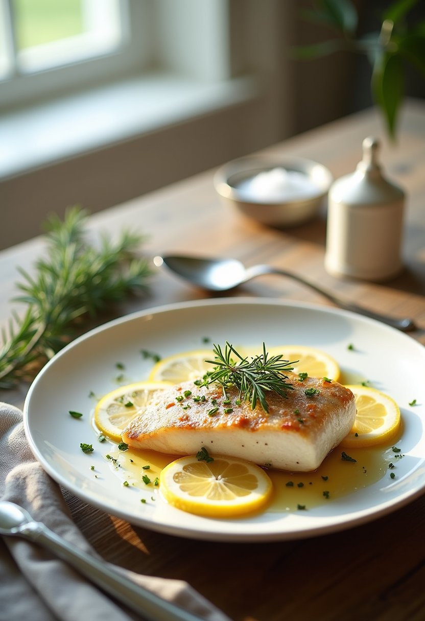 Ina Garten Chilean Sea Bass final dish