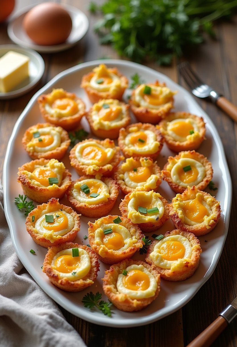 Scrambled Egg Hash Brown Cups