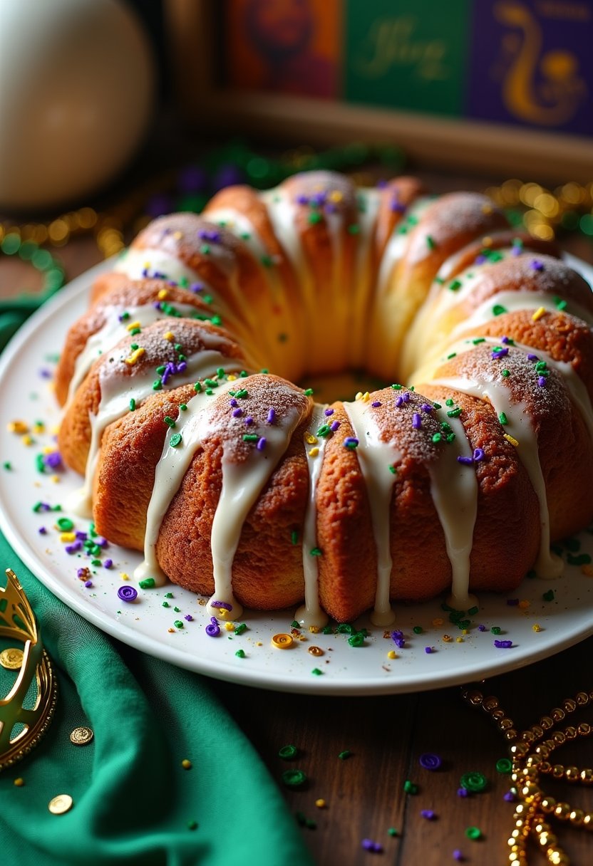 Cajun Ninja King Cake