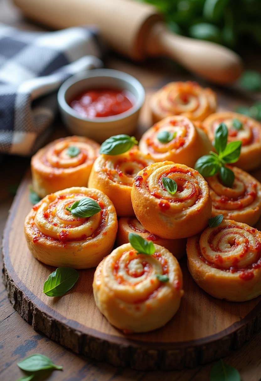 Puff Pastry Pizza Rolls