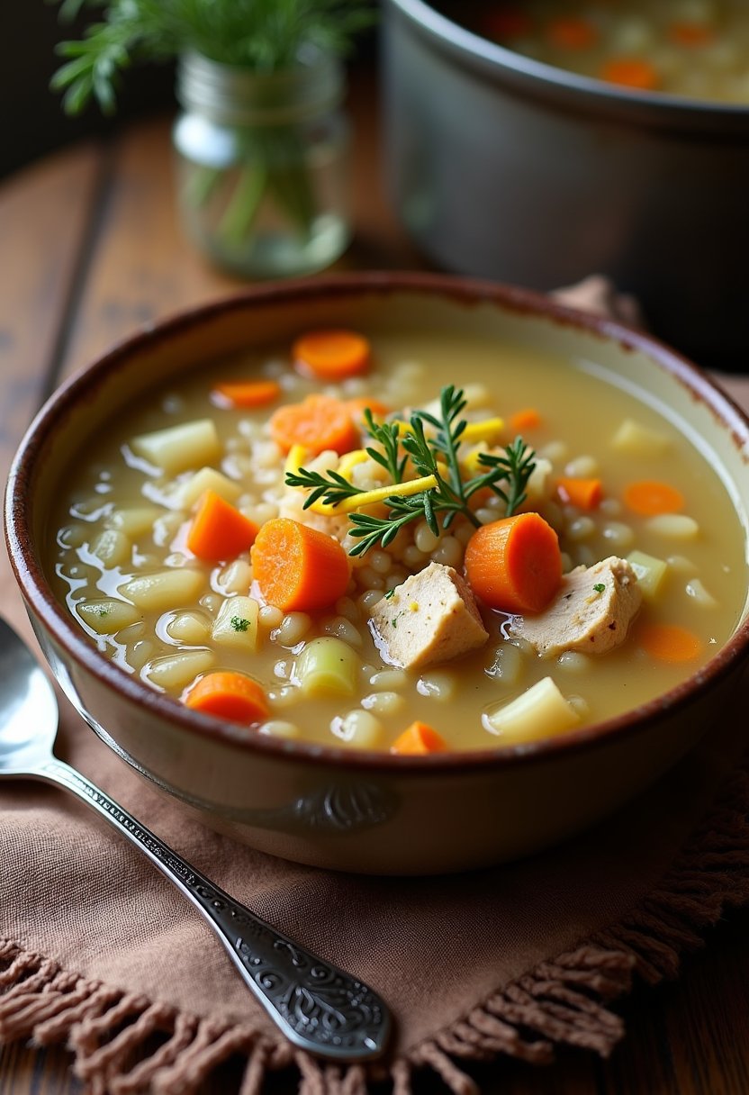 Demos Chicken and Rice Soup Recipe dish