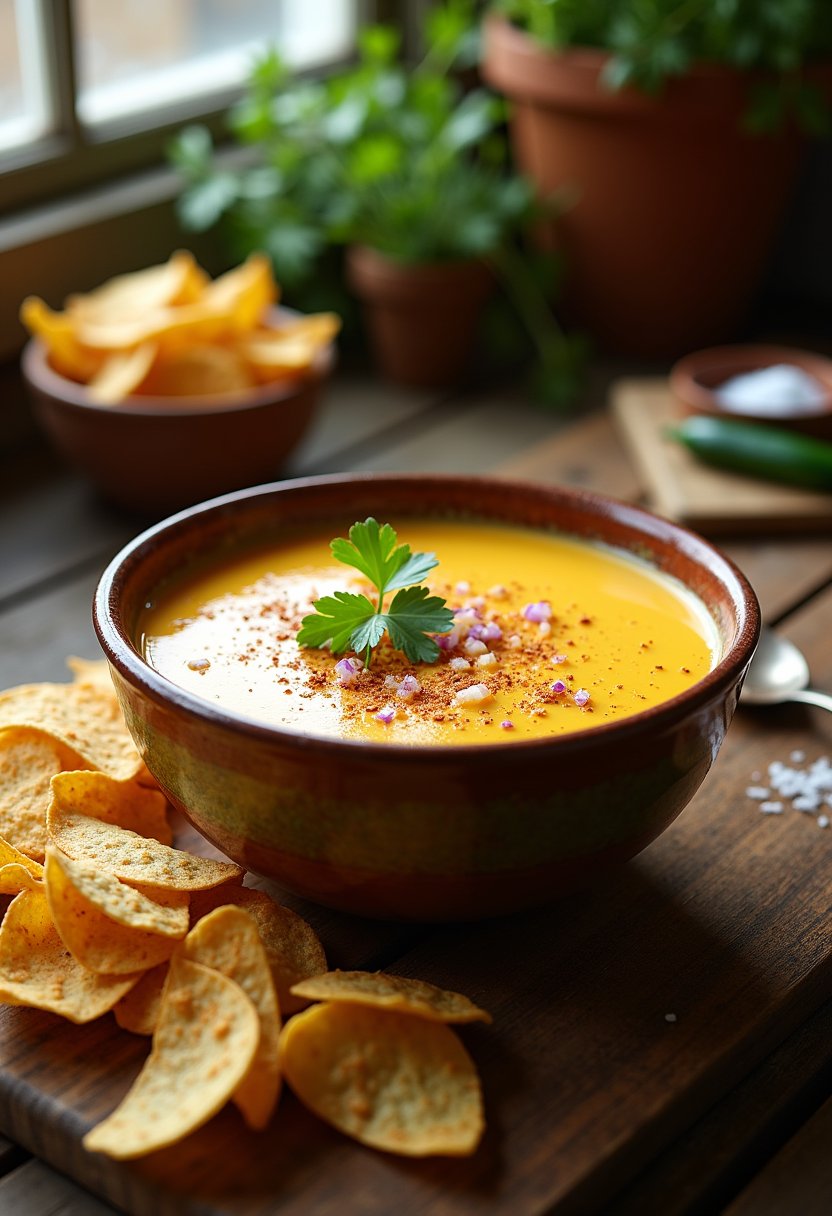 Queso with Evaporated Milk final dish
