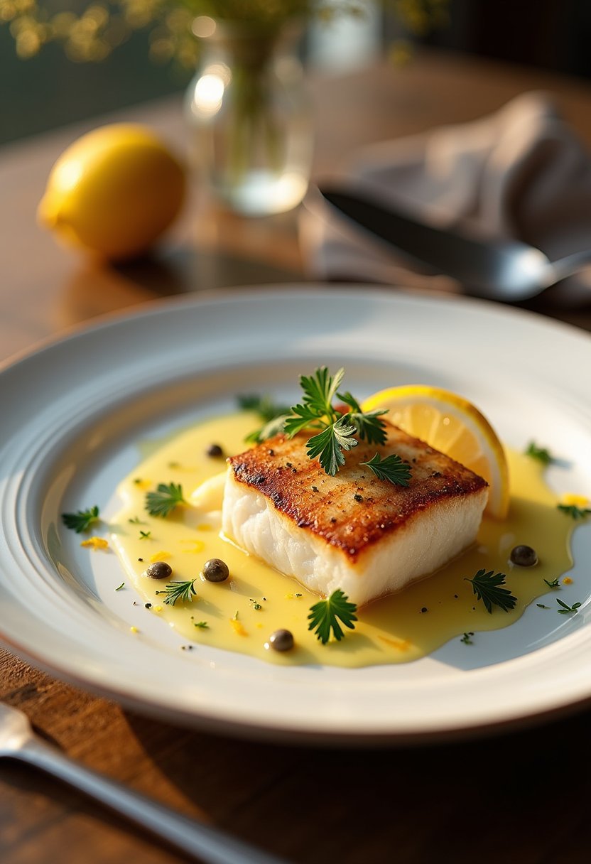 Ruth's Chris Chilean Sea Bass Recipe final dish