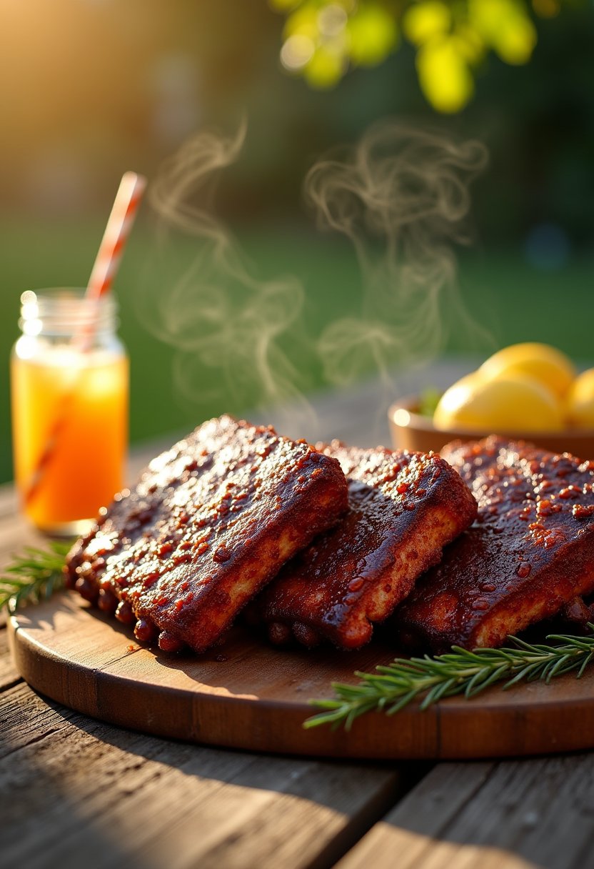 Bobby Flay Dry Rub Rib dish