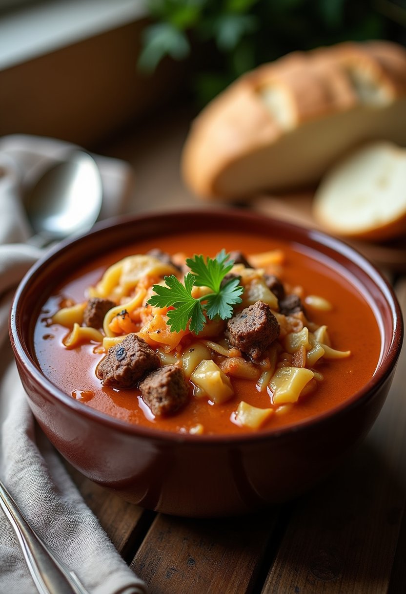 Cabbage Goulash dish