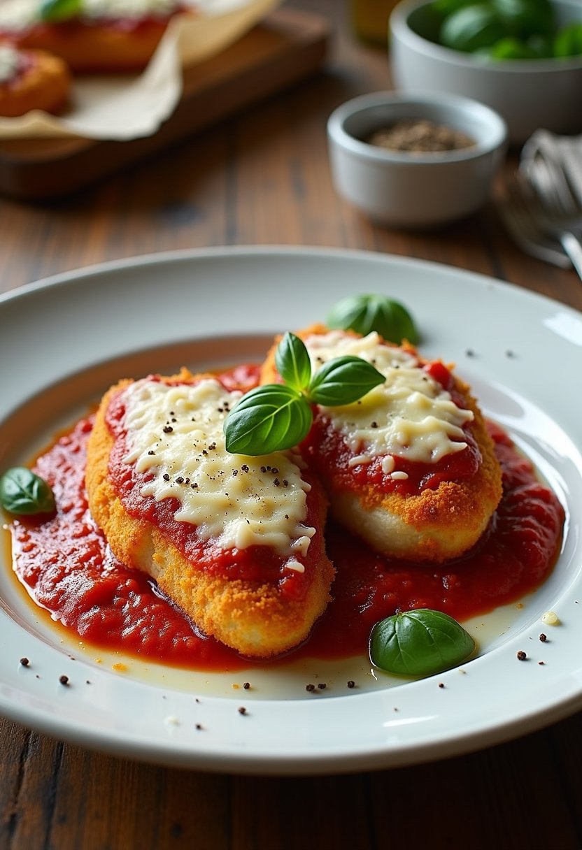 Bobby Flay Chicken Parm final dish
