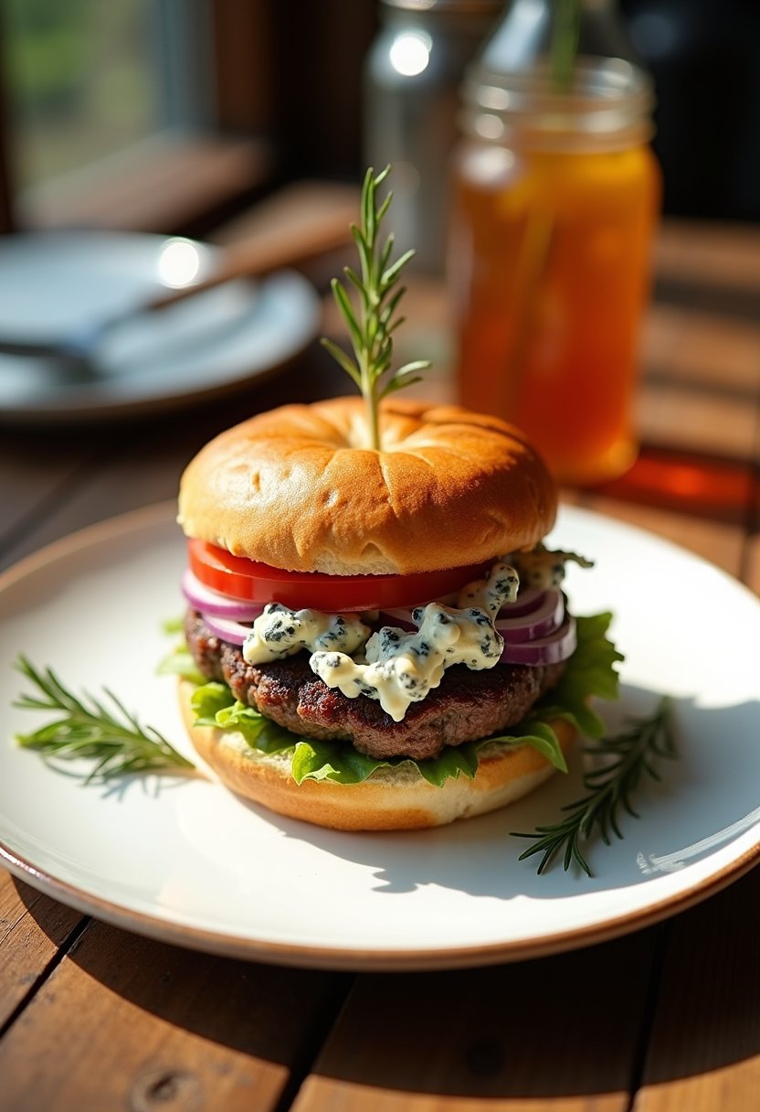 Bobby Flay Blue Cheese Burger