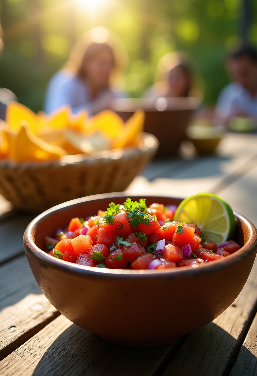 Bobby Flay Salsa final dish