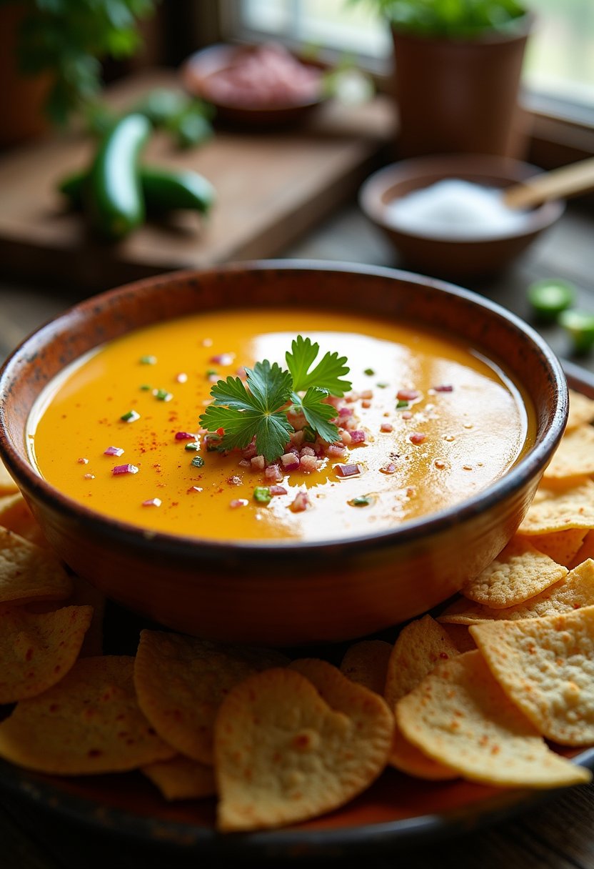 Queso with Evaporated Milk dish