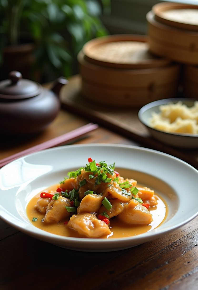 Chinese Coconut Chicken Recipe final dish