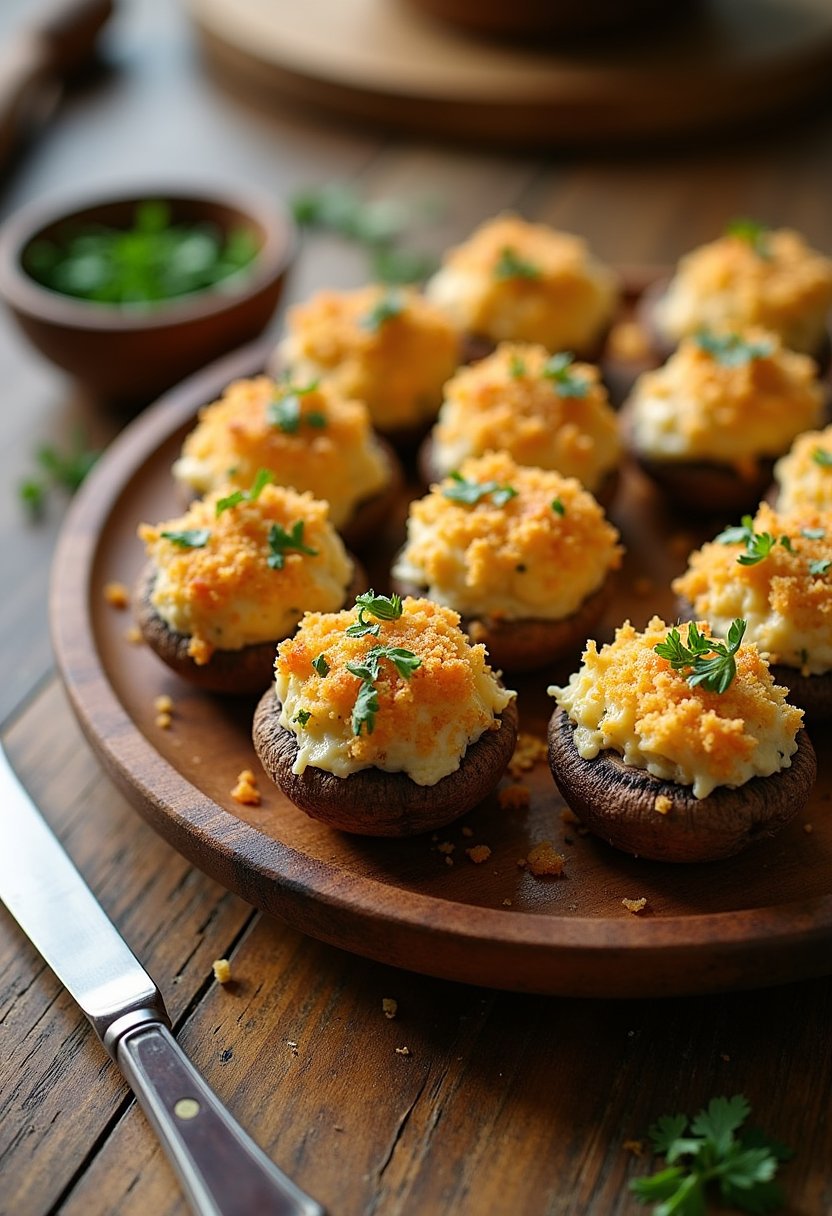Longhorn Stuffed Mushroom