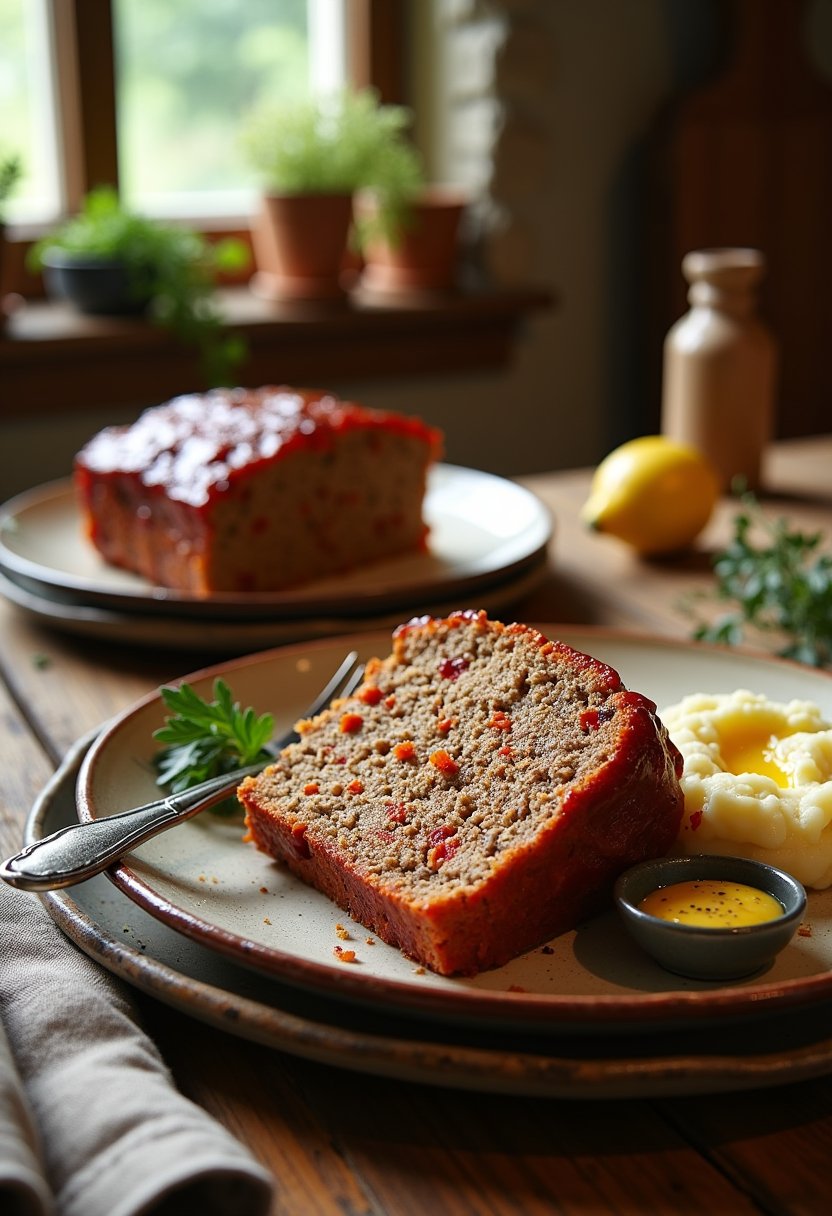 Bobby Flay Meatloaf final dish