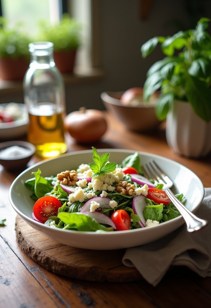 Outback Blue Cheese Vinaigrette Salad Dressing final dish