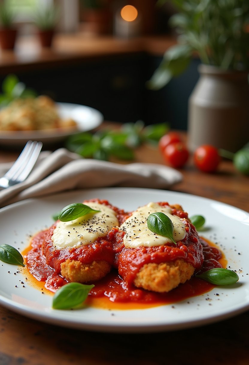 Bobby Flay Chicken Parm dish