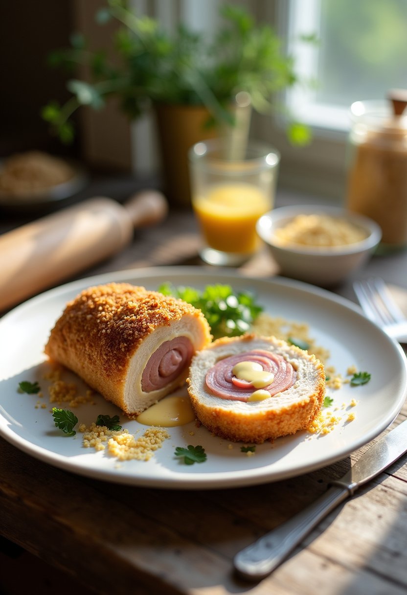 Ina Garten Chicken Cordon Bleu dish
