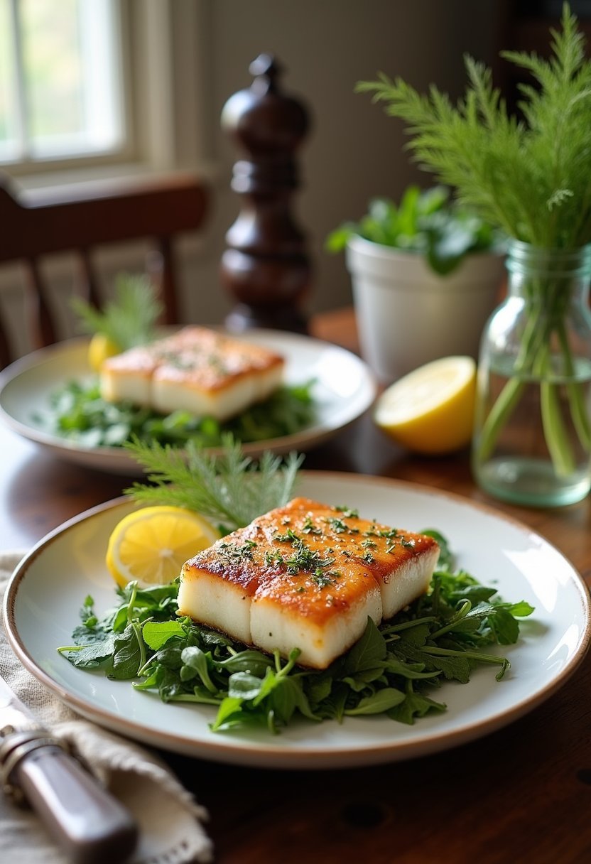 Ina Garten Chilean Sea Bass final dish