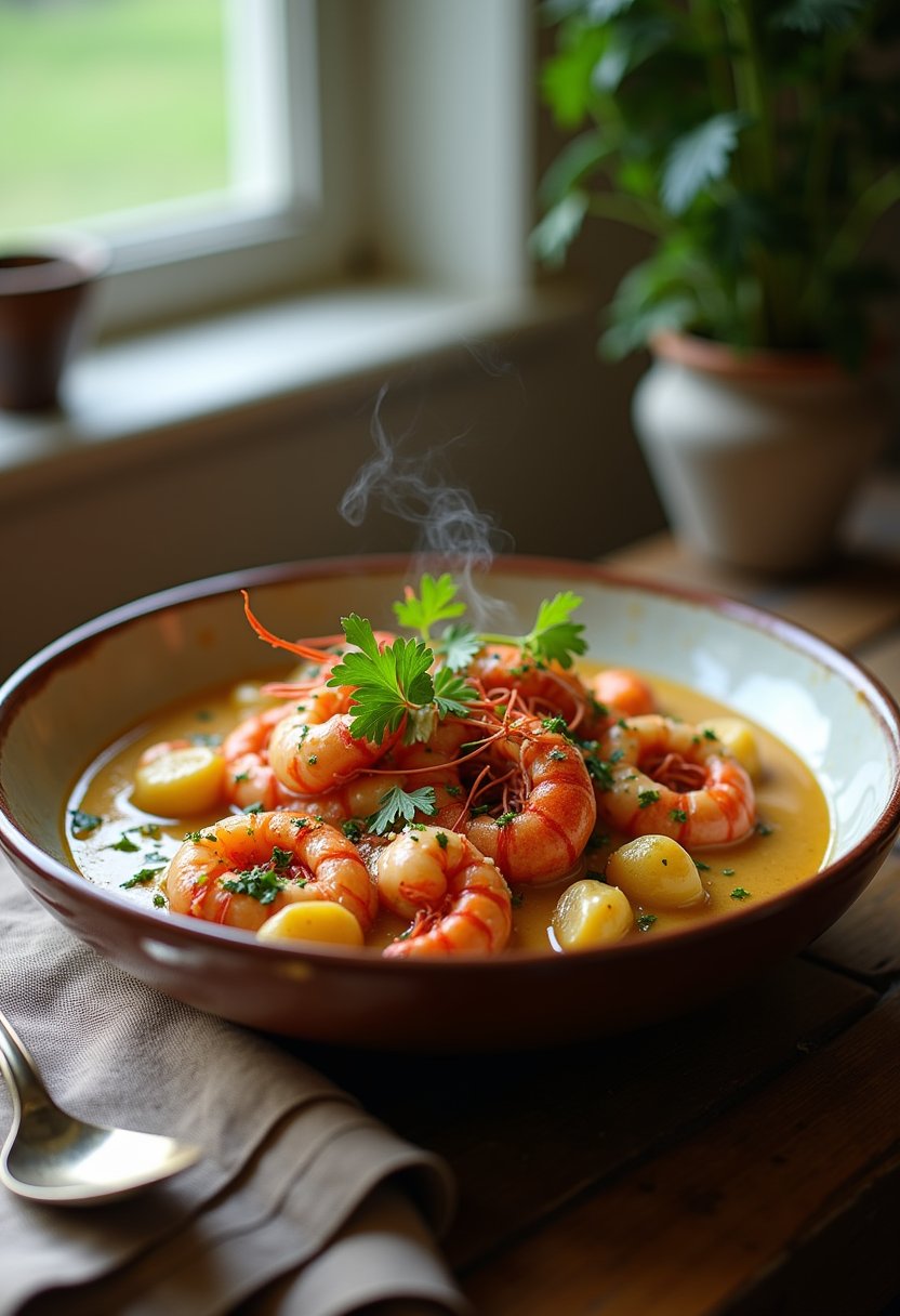 Crawfish Etouffee Recipe with Cream of Mushroom final dish